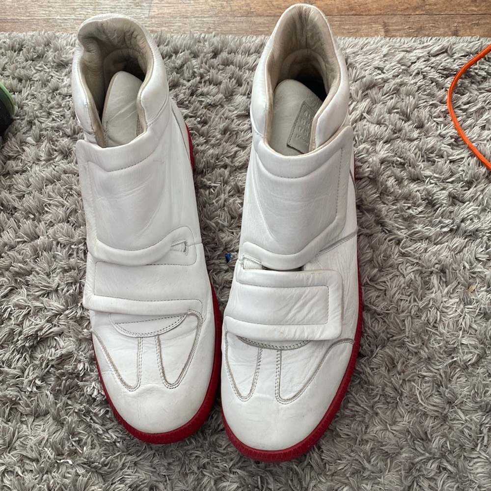 Maison  Margielas size 46 = 12 white and red designer’s